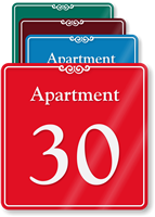 Apartment Number 30 Wall Sign