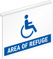Area Of Refuge Ceiling Sign