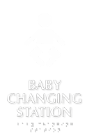 Baby Changing Station TactileTouch Braille Sign