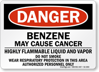 Benzene May Cause Cancer Danger Sign 