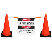 Fall Hazard Peligro De Caidas Bilingual Sign