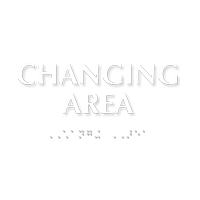 Changing Area TactileTouch™ Sign with Braille