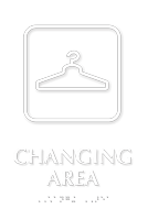 Changing Area Symbol TactileTouch™ Sign with Braille