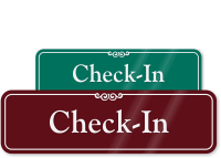 Check In ShowCase™ Wall Sign
