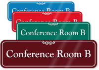 Conference Room B ShowCase Wall Sign
