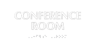 Conference Room Tactile Touch Braille Sign