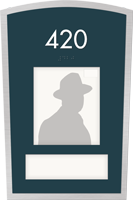 Apex Custom Room Number Braille Sign  1 Picture Photo Insert Room Sign