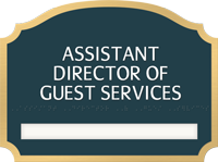 Florence Suite/Dept. ID Sign  1 Slot 8.875 in. x 11.875 in.