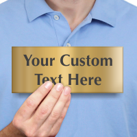 Custom Text Engraved Brass Door Sign