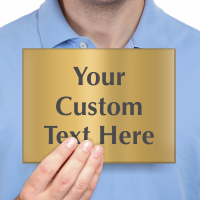 Custom Engraved Brass Sign, Text Upto 6 Lines