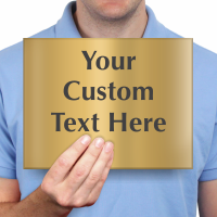 Custom Engraved Brass Sign Text Upto 8 Lines
