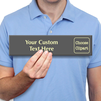Personalized Glowing Engraved Choose Clipart Sign