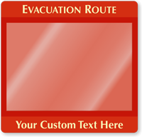 Custom Evacuation Map Holder