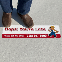 Upload Your Own Art Custom Rectangle SlipSafe Floor Sign