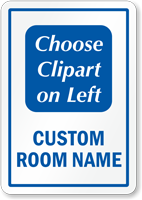 Custom Room Sign, Choose Clipart