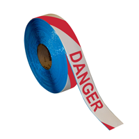 Danger Red White Stripe Superior Mark Floor Message Tape