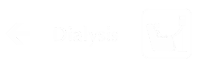 Dialysis Engraved Hospital Sign with Left Arrow Symbol