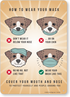 Do’s And Don’ts Of Wearing A Mask Sign