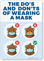 Do's and Don'ts of Wearing a Mask