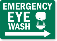 Emergency Eye Wash Sign