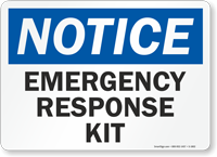 Notice Emergency Response Kit