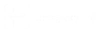 Emergency Engraved Sign, First-Aid Cross, Right Arrow Symbol