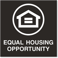 Equal Housing Opportunity Select a Color Engraved Sign