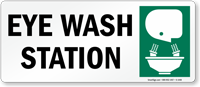 Eye Wash Station Sign