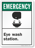 Emergency (ANSI)  Sign