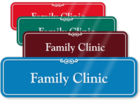 Family Clinic Showcase Hospital Sign