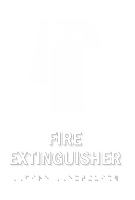 Fire Extinguisher TactileTouch Braille Sign