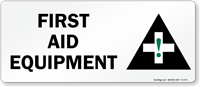 First Aid Equipment Sign