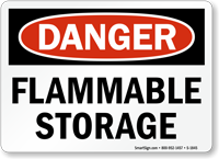 Danger Flammable Storage Sign