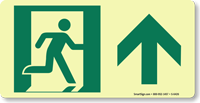 GlowSmart™ Directional Exit Sign, Up Arrow
