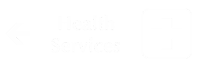 Health Services Engraved Sign with Left Arrow Symbol