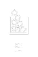 Ice TactileTouch Braille Sign