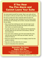 If You Hear Fire Alarm Sign