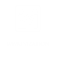 Immunization Engraved Hospital Sign with Vaccines Symbol