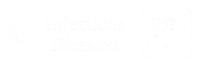 Infectious Diseases Engraved Sign with Left Arrow Symbol