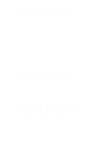 Inpatient Engraved Hospital Sign with Nurse Symbol