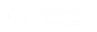 Interpretive Services Engraved Sign with Linguist Symbol