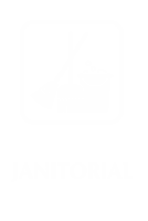 Janitorial Engraved Sign with Symbol