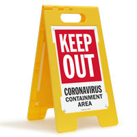 Keep Out Containment Area FloorBoss Sign