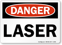 Danger Laser Sign