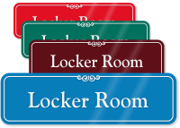 Locker Room Sign