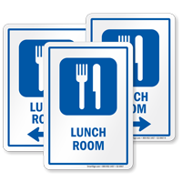 Lunch Room Sign with Symbol