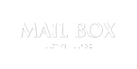 TactileTouch™ Mail Box ADA Sign with Braille