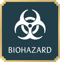 Biohazard with Graphic and Braille