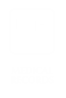 Medical Records Engraved Sign with File Cabinet Symbol