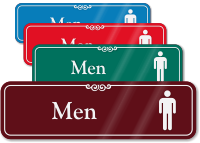 Men Bathroom Sign